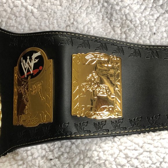 SOLD // WWF World Wrestling Federation World Tag Team Champions Belt Licensed - Picture 4 of 16